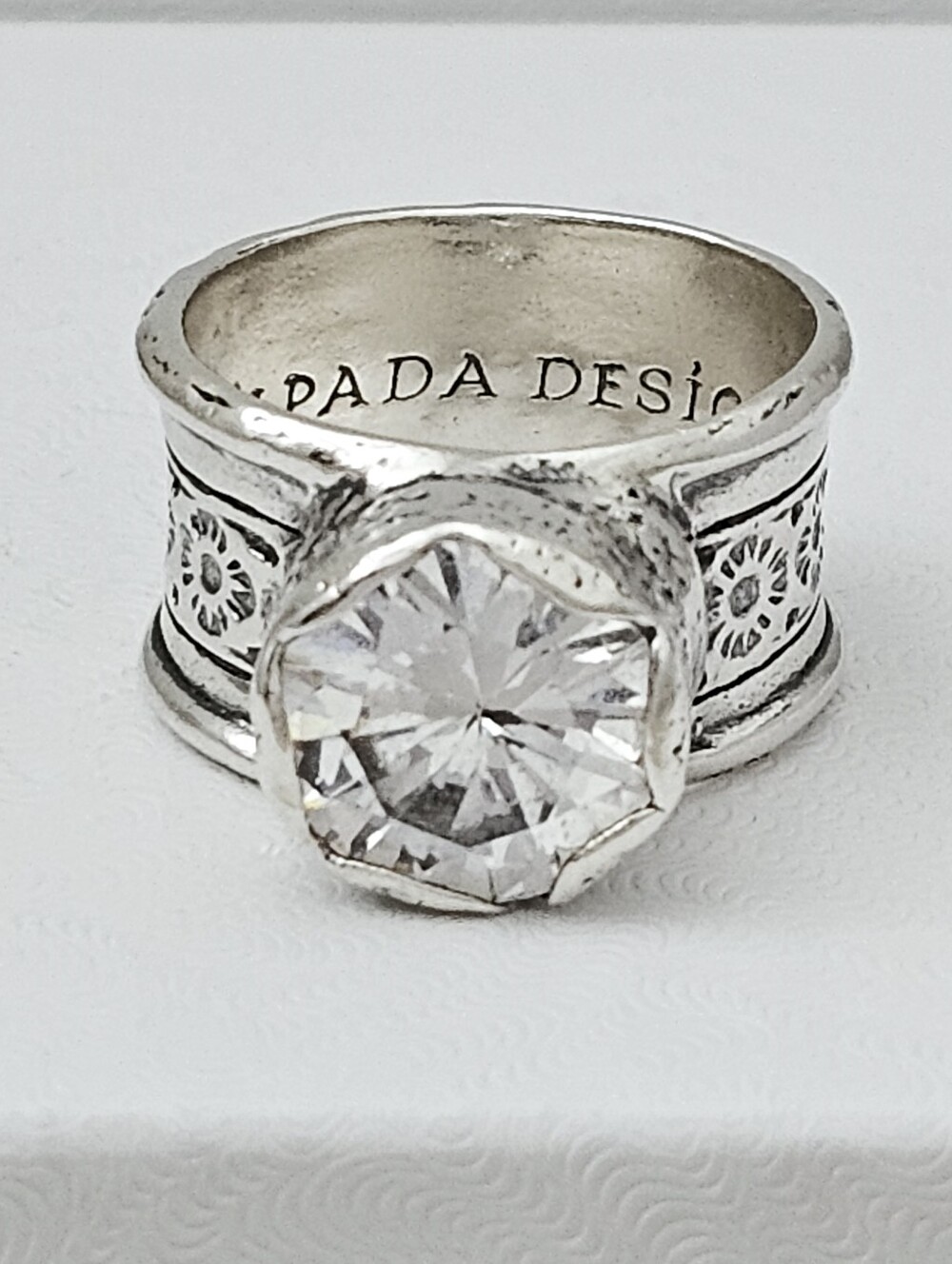 Silpada Sterling Silver Cubic Zirconia Iconic Queen For A Day Ring Size 9.5